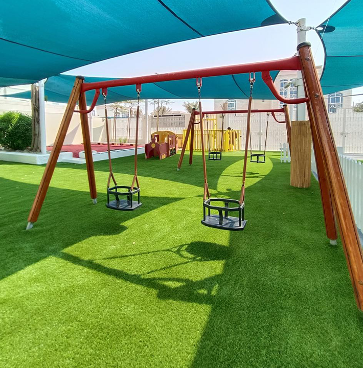 artificial grass playground